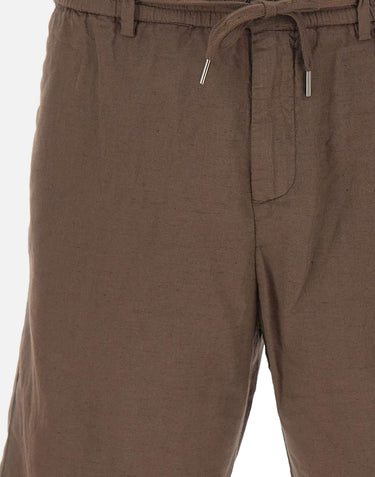 Shorts in misto lino e cotone 26P71749 82 PERFECTION 