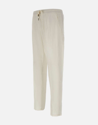 Pantaloni in misto lino con coulisse 26PG1649 01 PERFECTION 