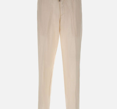 Pantaloni in misto lino con coulisse 26PG1649 04 PERFECTION 