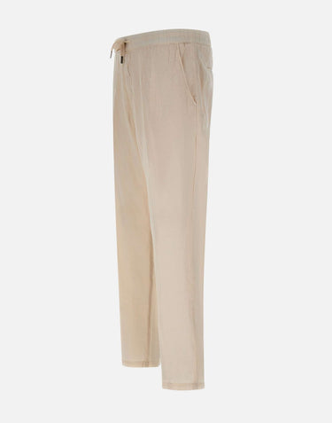 Pantaloni in misto lino con coulisse 26PG1649 04 PERFECTION 
