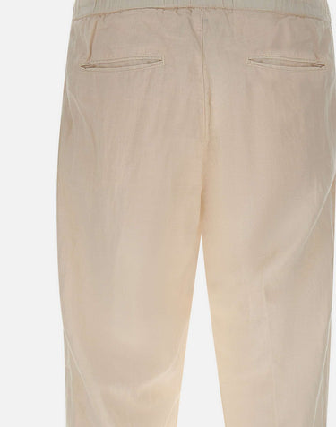 Pantaloni in misto lino con coulisse 26PG1649 04 PERFECTION 