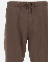 Pantaloni in misto lino con coulisse 26PG1649 82 PERFECTION 