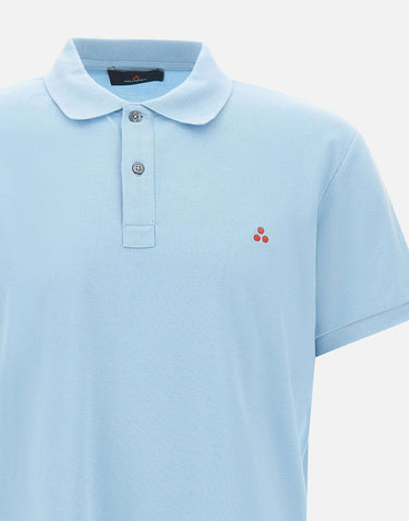 PEUTEREY Polo "Zeno 02" Light Blue Uomo 