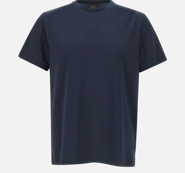 PEUTEREY T-shirt "Zole02" in piquet stretch di seta e cotone BLUE Uomo 