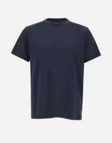 PEUTEREY T-shirt "Zole02" in piquet stretch di seta e cotone BLUE Uomo 