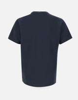 PEUTEREY T-shirt "Zole02" in piquet stretch di seta e cotone BLUE Uomo 