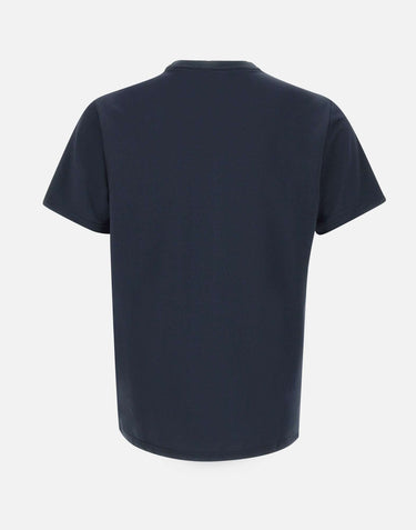 PEUTEREY T-shirt "Zole02" in piquet stretch di seta e cotone BLUE Uomo 