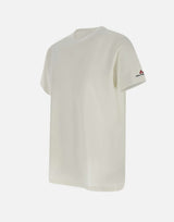 PEUTEREY T-shirt "Zole02" in piquet stretch di seta e cotone WHITE Uomo 