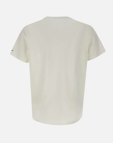 PEUTEREY T-shirt "Zole02" in piquet stretch di seta e cotone WHITE Uomo 