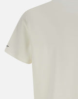 PEUTEREY T-shirt "Zole02" in piquet stretch di seta e cotone WHITE Uomo 