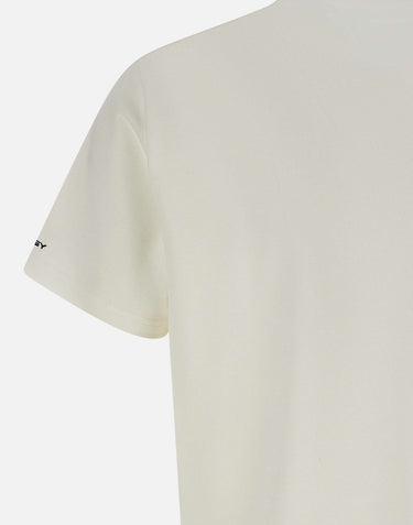 PEUTEREY T-shirt "Zole02" in piquet stretch di seta e cotone WHITE Uomo 