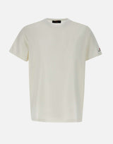 PEUTEREY T-shirt "Zole02" in piquet stretch di seta e cotone WHITE Uomo 