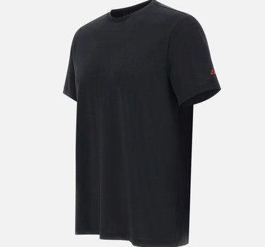 PEUTEREY T-shirt "Zole02" in piquet stretch di seta e cotone BLACK Uomo 