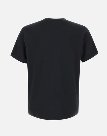 PEUTEREY T-shirt "Zole02" in piquet stretch di seta e cotone BLACK Uomo 