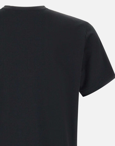 PEUTEREY T-shirt "Zole02" in piquet stretch di seta e cotone BLACK Uomo 