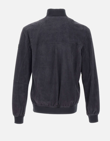 PEUTEREY Giacca in pelle "Sand Suede PE 08" BLACK Uomo 
