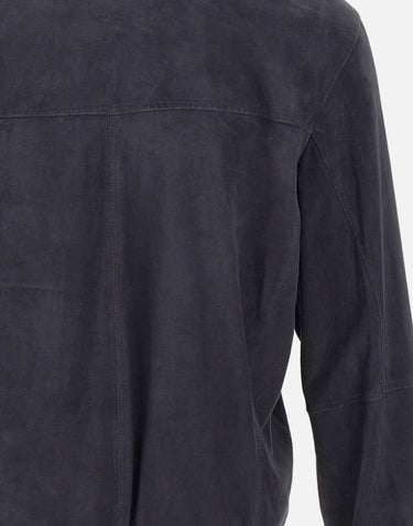 PEUTEREY Giacca in pelle "Sand Suede PE 08" BLACK Uomo 