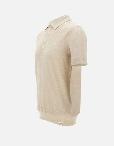 PEUTEREY Polo "Correboi" BEIGE Uomo 