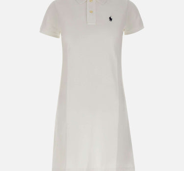 POLO RALPH LAUREN Abito polo in cotone WHITE Donna 