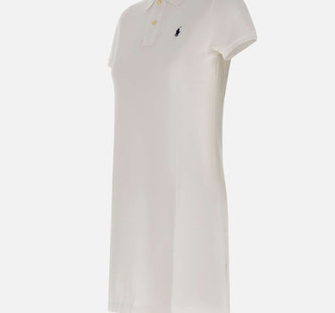 POLO RALPH LAUREN Abito polo in cotone WHITE Donna 