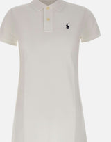 POLO RALPH LAUREN Abito polo in cotone WHITE Donna 