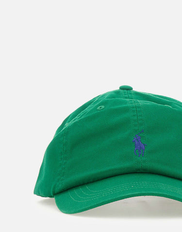POLO RALPH LAUREN Cappellino in chino di cotone GREEN Donna 