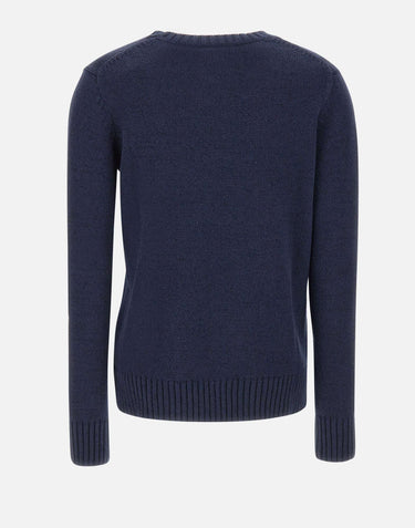 POLO RALPH LAUREN Maglione "Classics" in cotone e lino BLUE Donna 