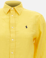 Camicia in lino 211970730 502 POLO RALPH LAUREN 