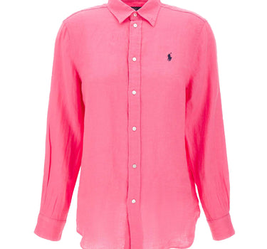 POLO RALPH LAUREN Camicia in lino Pink Donna 
