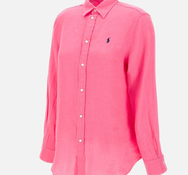 POLO RALPH LAUREN Camicia in lino Pink Donna 