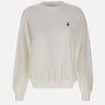 POLO RALPH LAUREN Felpa girocollo in misto cotone WHITE Donna 