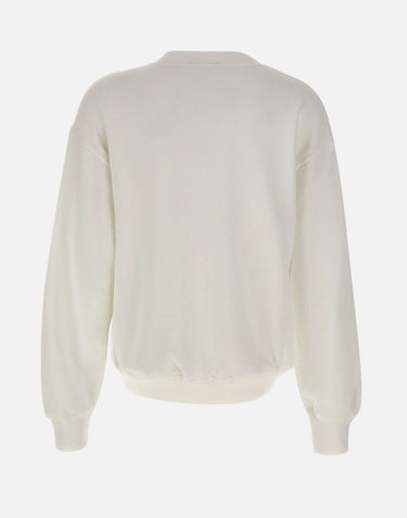 POLO RALPH LAUREN Felpa girocollo in misto cotone WHITE Donna 