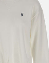 POLO RALPH LAUREN Felpa girocollo in misto cotone WHITE Donna 