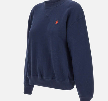 POLO RALPH LAUREN Felpa girocollo in misto cotone BLUE Donna 
