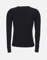 POLO RALPH LAUREN Maglia in cotone a trecce BLACK Donna 