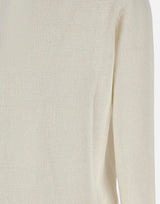 POLO RALPH LAUREN Maglia "Polo Bear" in cotone e lino WHITE Donna 