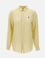 Camicia over in lino a righe 211A96158 002 POLO RALPH LAUREN 
