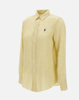 Camicia over in lino a righe 211A96158 002 POLO RALPH LAUREN 