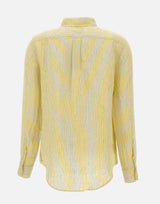 Camicia over in lino a righe 211A96158 002 POLO RALPH LAUREN 