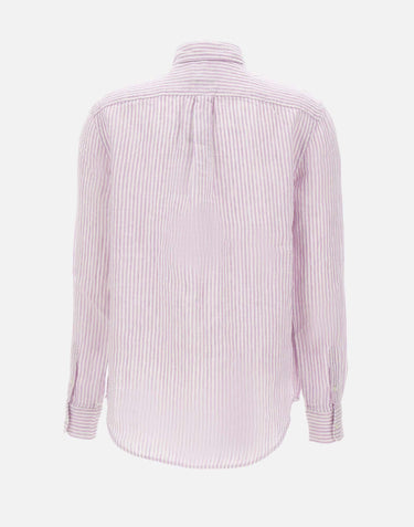 Camicia over in lino a righe 211A96158 006 POLO RALPH LAUREN 