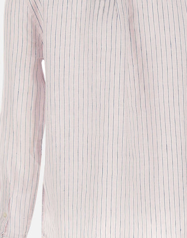 Camicia over in lino a righe 211A96158 011 POLO RALPH LAUREN 