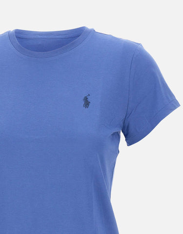 POLO RALPH LAUREN T-shirt in cotone BLUE Donna 