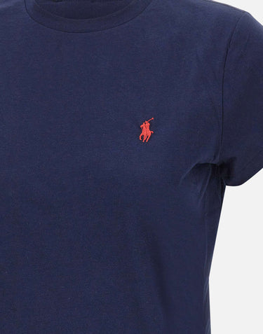 POLO RALPH LAUREN T-shirt in cotone BLUE Donna 