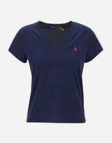 T-shirt a V in cotone 211B14611 008 POLO RALPH LAUREN 