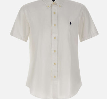 POLO RALPH LAUREN Camicia in seersucker custom-fit WHITE Uomo 