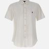 POLO RALPH LAUREN Camicia in seersucker custom-fit WHITE Uomo 