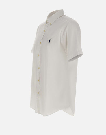 POLO RALPH LAUREN Camicia in seersucker custom-fit WHITE Uomo 