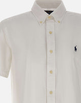 POLO RALPH LAUREN Camicia in seersucker custom-fit WHITE Uomo 