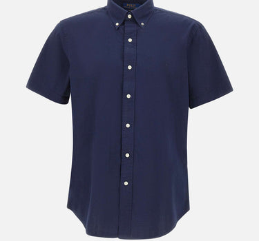 POLO RALPH LAUREN Camicia in seersucker custom-fit BLUE Uomo 