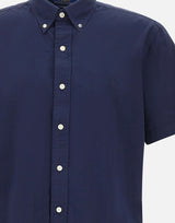 POLO RALPH LAUREN Camicia in seersucker custom-fit BLUE Uomo 